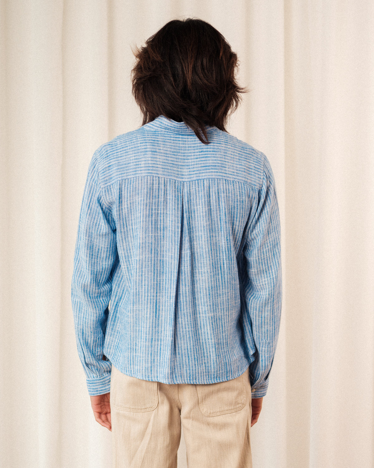 'Jones' Shirt in Blue Stripe