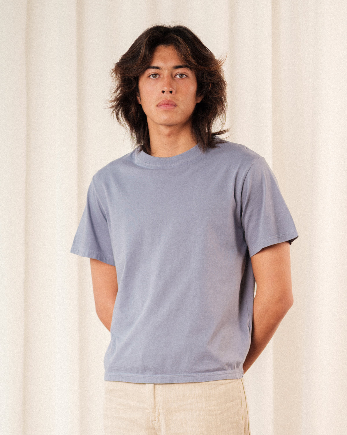 'Guerrero' Tee in Blue Granite