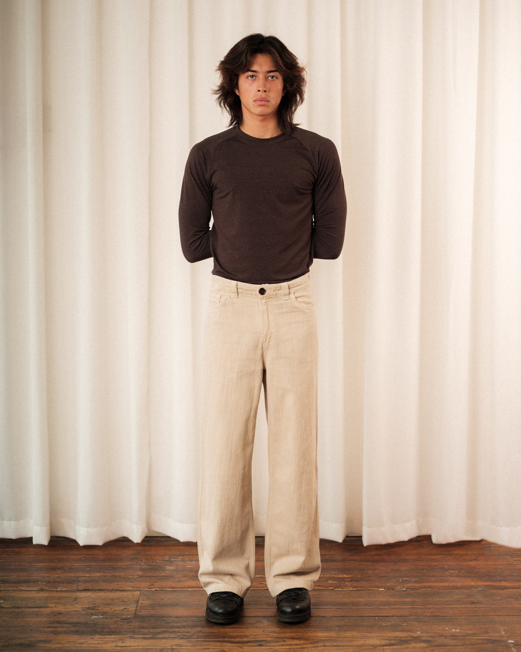 'Taylor' Jean in Almond