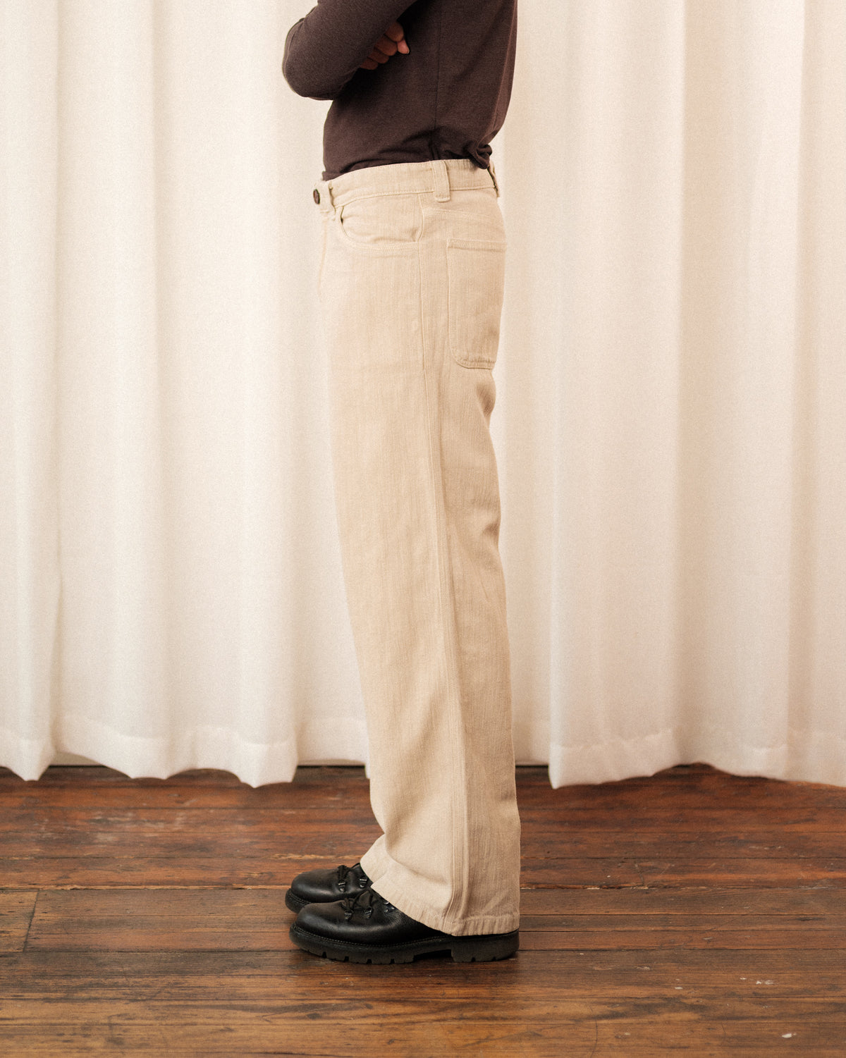 'Taylor' Jean in Almond